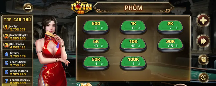 Phỏm Tại Iwin Club Đỉnh Cao Đấu Trí Săn Thưởng Lớn Mỗi Ngày