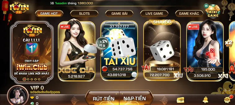 Kho Trò Chơi Đa Dạng Tại IWin Club 